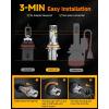 imageFAHREN H11 light Bulb 11 Mini Size Fog Lights Plug ampamp Play No Adapter Required IP68 Waterproof NonPolarity Pack of 29007HB5