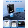 imageFAHREN Android auto Wireless Adapter OneClick User Switching Converts Wired to Wireless Car Play Adapter Plug ampamp Play Compatible iOS 12 ampamp Android 11 with USB TypeA ampamp TypeC