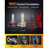 imageFAHREN H11H8H9 Fog Light Bulbs 70000LM Brightness 6500K Cool White Plug and Play 11 Halogen Size IP68 Waterproof Pack of 2H11