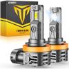 imageFAHREN H11 LED Bulb 40000LM Super Brighter Real 11 Size Halogen Replacement H8H9 Fog Light Bulb Canbus Ready 6500K Cool White IP68 Waterproof Pack of 2