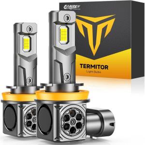imageFAHREN  H7  Bulbs  Latest ampamp Brightest 50000LM 1200 Ultra Brighter 11 Mini Size 6500K H7 Fog Light Bulbs No Adapter Required PlugNPlay NonPolarity Pack of 2H11H9H8