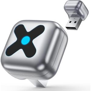 imageFAHREN 2in1 Wireless CarPlay Adapter Plug ampamp Play OneClick User Switching