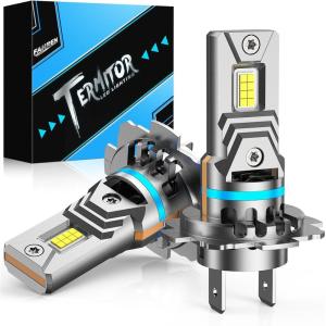 imageFAHREN lastest h7 bulbs fog light 40000LM Brighter900 Brightness 6500K White h7 bulbsNo Adapter RequiredPlug and Play Pack of 2