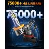 imageFAHREN H11H8H9 9005HB3 LED Bulbs Combo 100000LM 1200 Brighter 9005 H11 Fog Light Bulbs with 6500K White HighPerformance 11 Size Running Board Light NonPolarity Pack of 49005H11