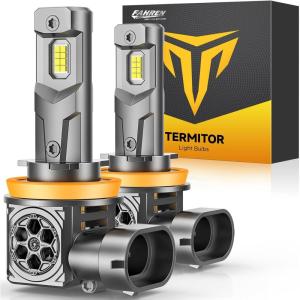 imageFAHREN  H11H9  Bulbs 70000LM 12X Ultra BrighterTrue PlugNPlay H8 Fog Light Bulbs 11 Same Size Canbus Ready No Polarity Pack of 4