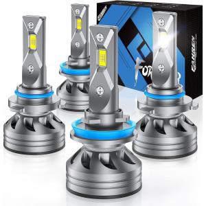 imageFAHREN H11H8H9 9005HB3 LED Bulbs Combo 100000LM 1200 Brighter 9005 H11 Fog Light Bulbs with 6500K White HighPerformance 11 Size Running Board Light NonPolarity Pack of 4H119005