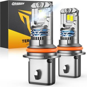 imageFAHREN H11H8H9 9005HB3 LED Bulbs Combo 100000LM 1200 Brighter 9005 H11 Fog Light Bulbs with 6500K White HighPerformance 11 Size Running Board Light NonPolarity Pack of 49007HB5