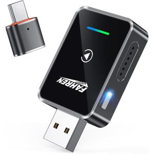 imageFAHREN 2in1 Wireless CarPlay ampamp Android Auto Adapter OneClick User Switching car Play Wireless Adapter