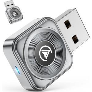 imageFahren Wireless CarPlay Adapter for iPhone AppleUltra Mini60 Reduced Size2025 2in1 Android Auto Adapter Compatible with iOS 10 Android 113X Automatic Connection Plug and Play