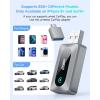 imageFAHREN Apple CarPlay Wireless Adapter Converts Wired to Mini Bluetooth carplay Adapter Compatible iOS with USB A ampamp Type C