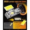 imageFAHREN 2025 Upgraded H11 Bulbs 80000LM 1200 Ultra Brighter Real 11 Mini Size 6500K Perfect Beam Pattern H9 H8 Fog Bulbs Cooling Fan 75000Hrs Lifespan Tire Lights Pack of 2H11H8H9