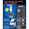 imageFAHREN 2026 Upgraded 9008 Fog Bulbs 120W 70000LM H13 Bulb 6500K Cool White Fog Lights Plug and Play Pack of 2